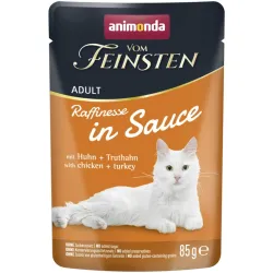 ANIMONDA Vom Feinsten Raffinesse kurczak, indyk w sosie 85g